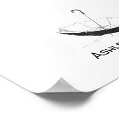 Schets Umbrella Thumbprint Guestbook Poster (Hoek)