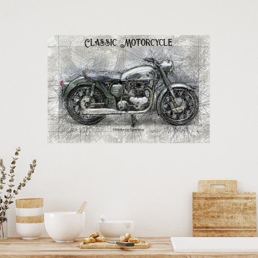  schets van 1959 potlood poster (Keuken)