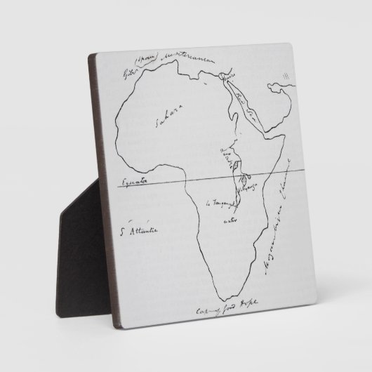 Schets van Afrika Fotoplaat (Voorkant)