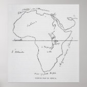 Schets van Afrika Poster (Voorkant)