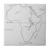 Schets van Afrika Tegeltje (Voorkant)