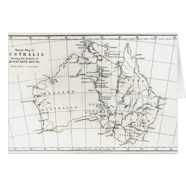 Schets van Australië (Voorkant Horizontaal)