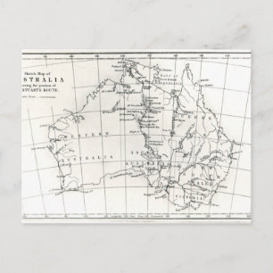 Schets van Australië Briefkaart