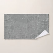 Schets van Boston City Map Bad Handdoek (Handdoek)