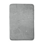 Schets van Boston City Map Badmat (Voorkant Verticaal)