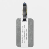 Schets van Boston City Map Bagagelabel (Achterkant verticaal)