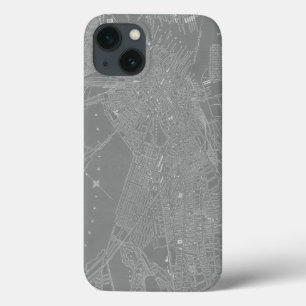 Schets van Boston City Map Case-Mate iPhone Case