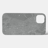 Schets van Boston City Map Case-Mate iPhone Case (Achterkant (horizontaal))
