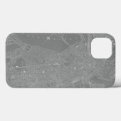 Schets van Boston City Map Case-Mate iPhone Case (Achterkant (horizontaal))