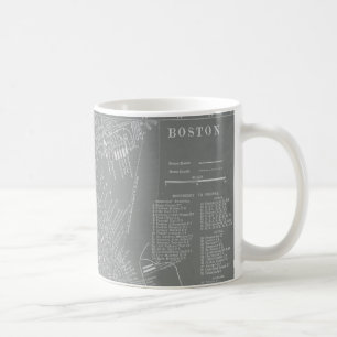 Schets van Boston City Map Koffiemok