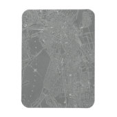 Schets van Boston City Map Magneet (Verticaal)