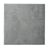 Schets van Boston City Map Tegeltje (Voorkant)