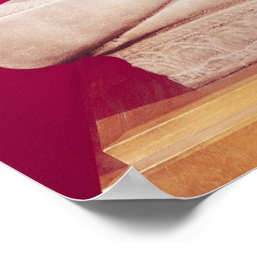 Schets van Brahma met vier gezichten 2 Poster (Hoek)