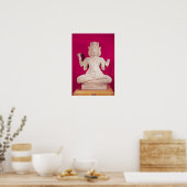 Schets van Brahma met vier gezichten 2 Poster (Keuken)
