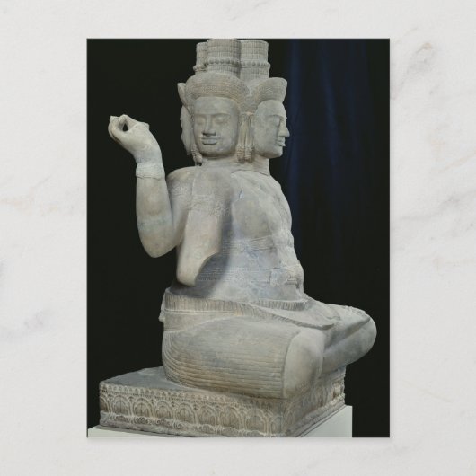 Schets van Brahma met vier gezichten Briefkaart (Voorkant)
