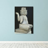 Schets van Brahma met vier gezichten Canvas Afdruk (Insitu (Houten vloer))