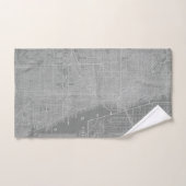 Schets van Chicago City Map Bad Handdoek (Handdoek)
