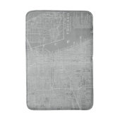 Schets van Chicago City Map Badmat (Voorkant Verticaal)