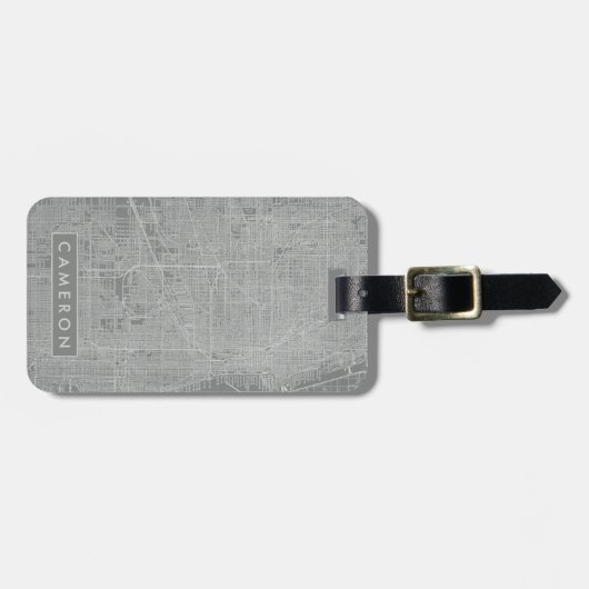 Schets van Chicago City Map Bagagelabel (Voorkant horizontaal)