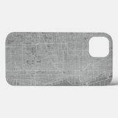 Schets van Chicago City Map Case-Mate iPhone Case (Achterkant (horizontaal))