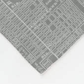 Schets van Chicago City Map Fleece Deken (Hoek)