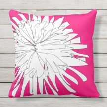 Schets van Dandelion uit onze tuin in fuchsia