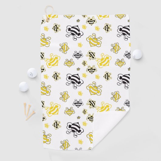 schets van de achtergrond van het bijenpatroon golfhanddoek (Insitu)