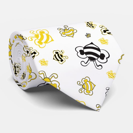 schets van de achtergrond van het bijenpatroon stropdas (Opgerold)