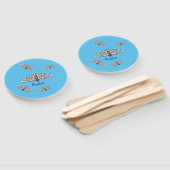 Schets van de cartoon van de reuzenluipaard handwaaier (Niet-gemonteerd)