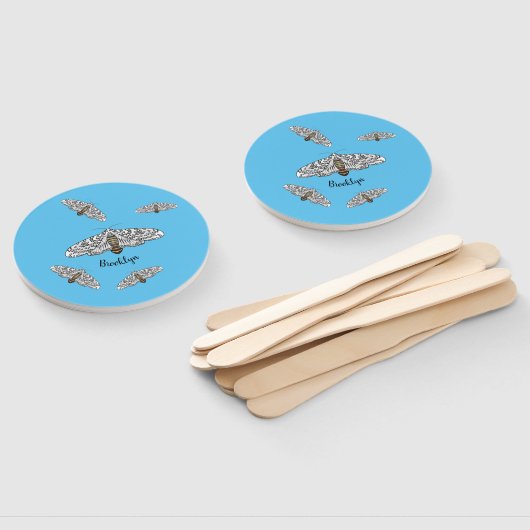 Schets van de cartoon van de reuzenluipaard handwaaier (Niet-gemonteerd)