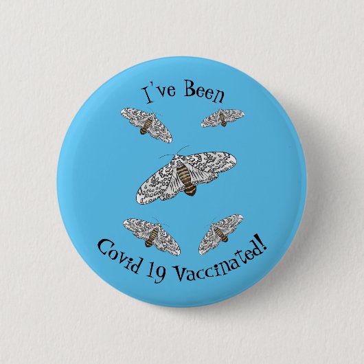 Schets van de cartoon van de reuzenluipaard ronde button 5,7 cm (Voorkant)