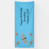 Schets van de cartoon van de reuzenluipaard spandoek (Verticaal)