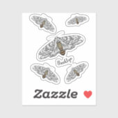 Schets van de cartoon van de reuzenluipaard sticker (Vel)