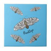 Schets van de cartoon van de reuzenluipaard tegeltje (Voorkant)