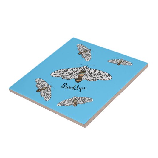 Schets van de cartoon van de reuzenluipaard tegeltje (Zijkant)