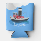 Schets van de cartoon van de rode trawlvisserij blikjeskoeler (Voorkant)