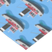 Schets van de cartoon van de trawlvisserij met de  tafelkleed (Gekanteld)