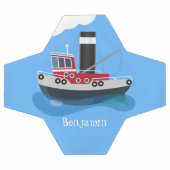 Schets van de cartoon van de trawlvisserij met de  voetbal (Enkel)