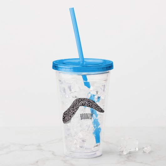 Schets van de cartoon van gepotte moray acryl drinkbeker (Voorkant ijs)