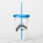 Schets van de cartoon van gepotte moray acryl drinkbeker (Voorkant)
