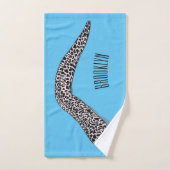 Schets van de cartoon van gepotte moray bad handdoek (Handdoek)