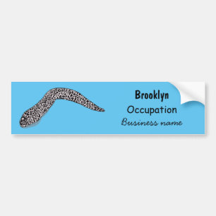 Schets van de cartoon van gepotte moray bumpersticker