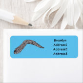 Schets van de cartoon van gepotte moray etiket (Insitu)