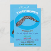 Schets van de cartoon van gepotte moray kaart (Voorkant / Achterkant)