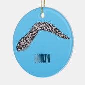 Schets van de cartoon van gepotte moray keramisch ornament (Links)