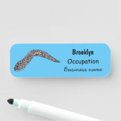 Schets van de cartoon van gepotte moray naamplaatje (In situ)