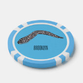 Schets van de cartoon van gepotte moray poker chips (Enkel)