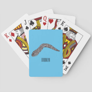 Schets van de cartoon van gepotte moray pokerkaarten