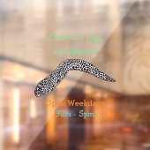 Schets van de cartoon van gepotte moray raamsticker (Vel 2)