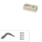 Schets van de cartoon van gepotte moray rubberstempel (Gestempeld)